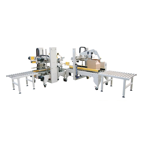 Fully Automatic Cover Folding And Sealing Machine In Combination With Fully Automatic Corner And Edge Sealing Machine